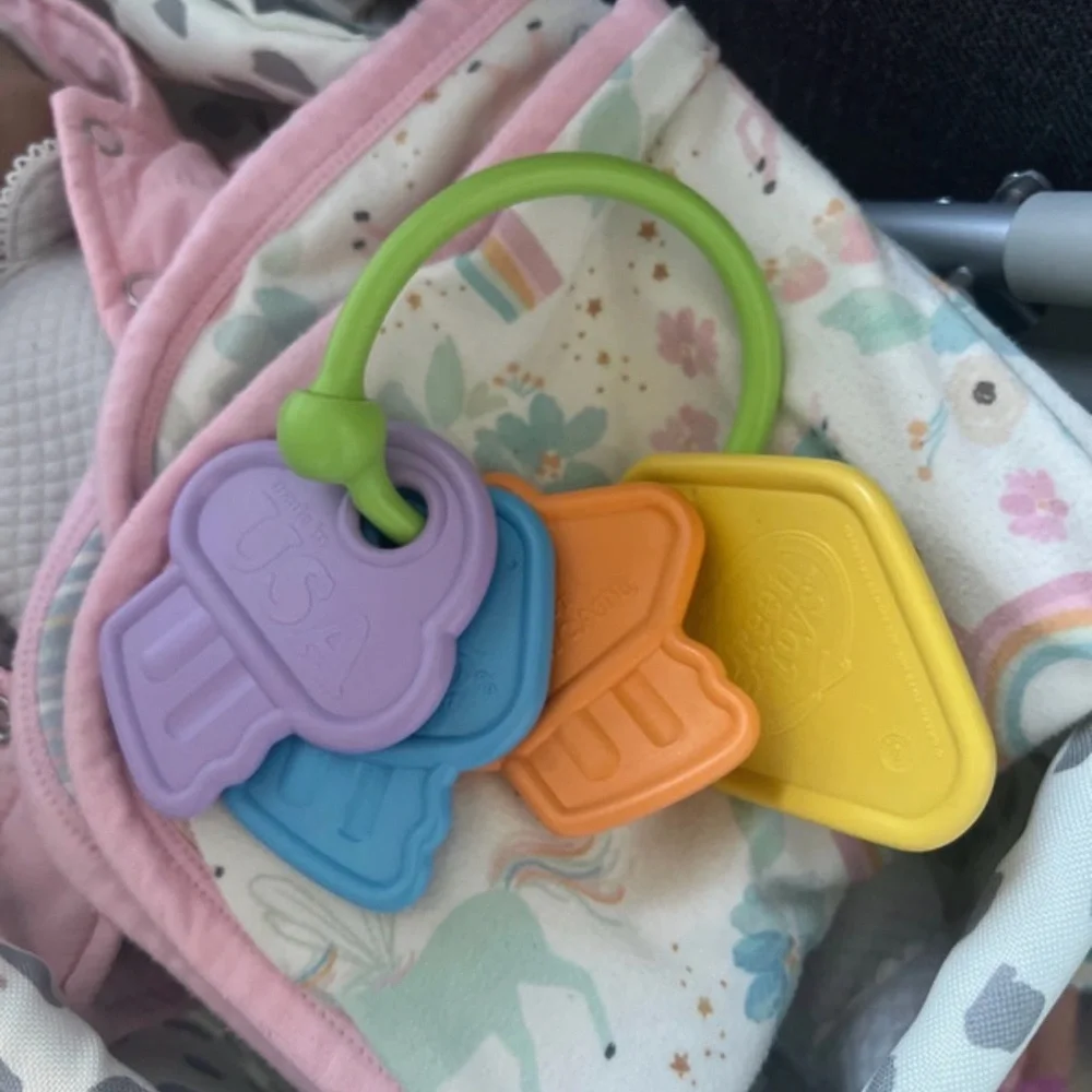 Gently Used Green Toys Rattle Keys